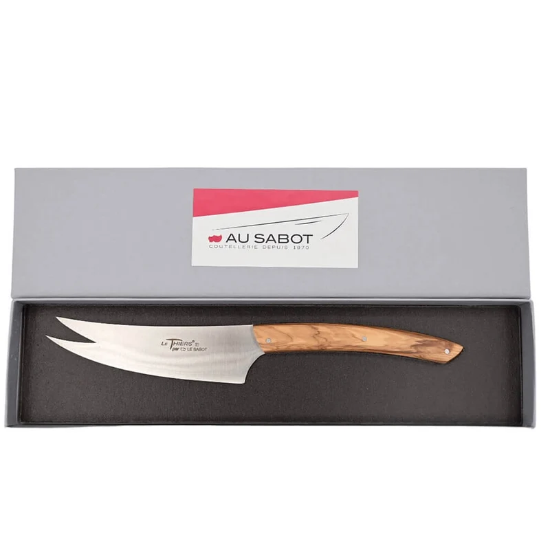Couteau à Fromage Manche en Olivier - Au Sabot