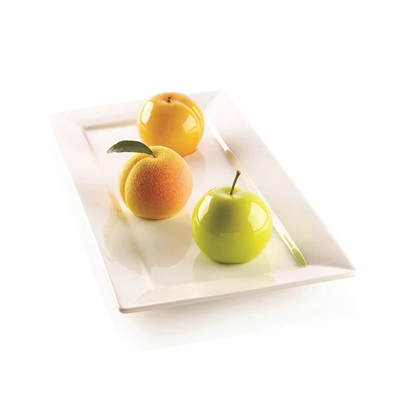 Moule silicone 3D 6 mini gâteaux fruits Silikomart