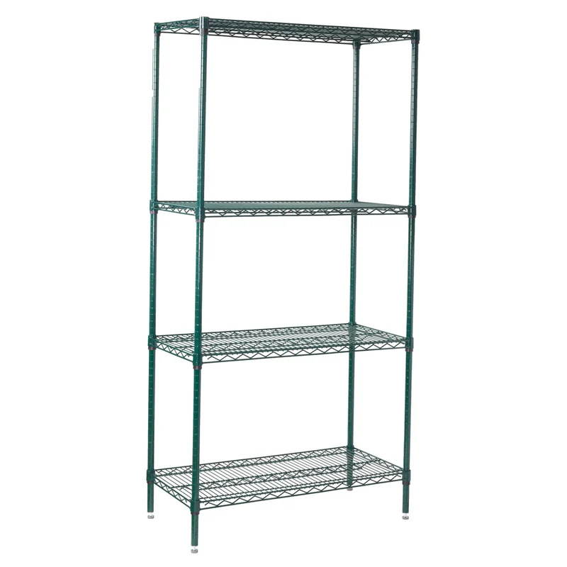 4-Tier Wire Shelving Set, Epoxy-Coated - 18" x 36"