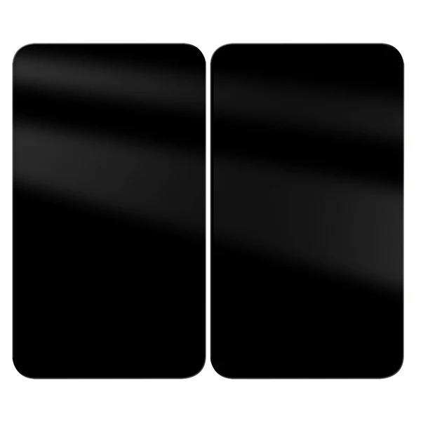 Set de 2 couvres plaques Noir 30 x 52 cm Wenko by Maximex