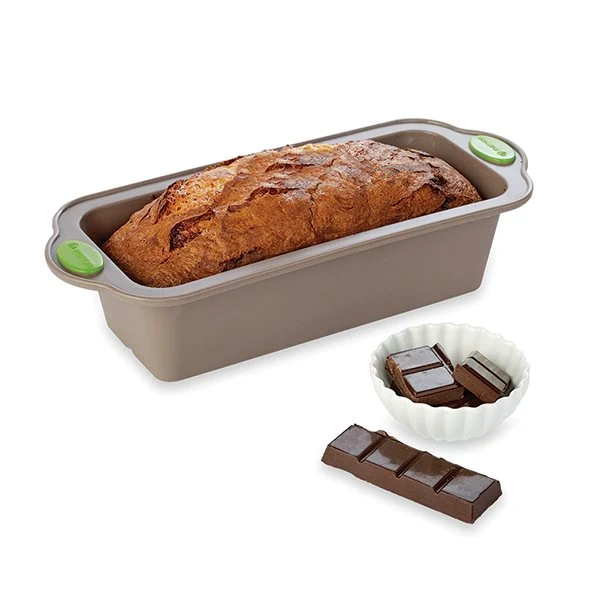 Rigiflex Moule à cake silicone structure acier 24 cm Mathon