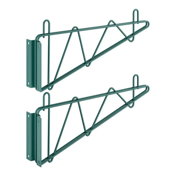 GWB-18-2 - Shelving Wall Mount Brackets, Epoxy Coated, 1 Pair - 18"