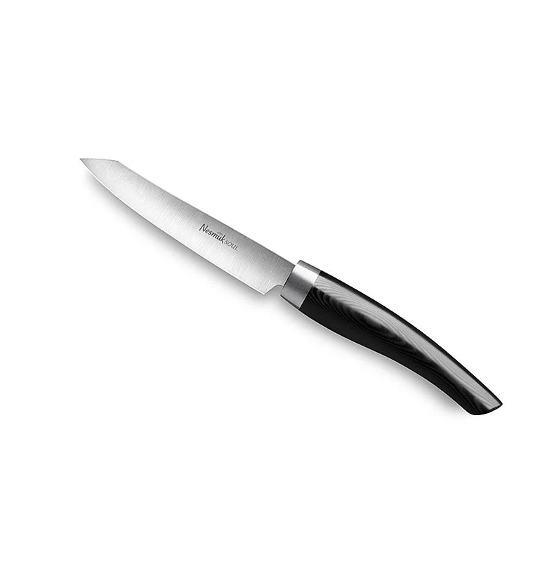 Nesmuk Soul 3.0 Office-/Schälmesser, 90mm, Edelstahlzwinge,Griff Micarta schwarz, 1 St