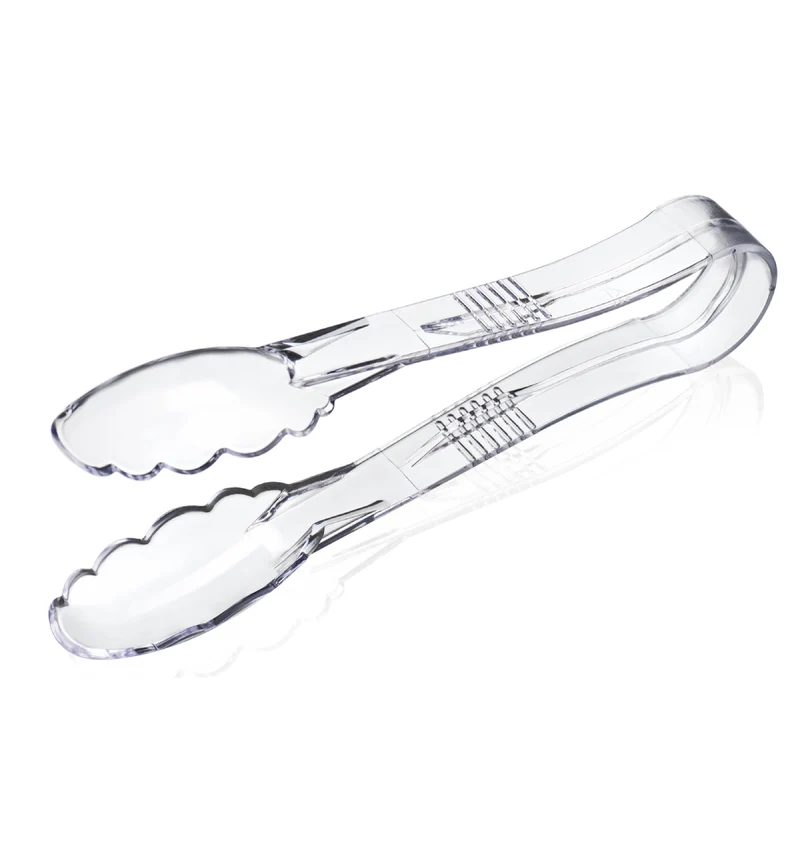 Clear Polycarbonate Utility Tong, 9 inch (P-009-CL)