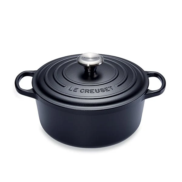 Cocotte fonte rond 24 cm noir Le Creuset
