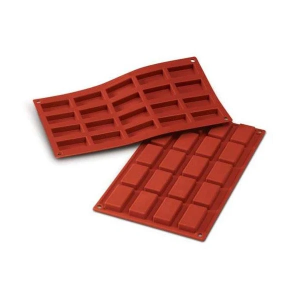 Plaque 20 mini-financiers en silicone Silikomart