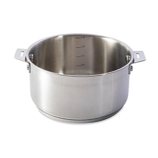 Casserole inox Clips’Inox sans manche 18 cm Mathon
