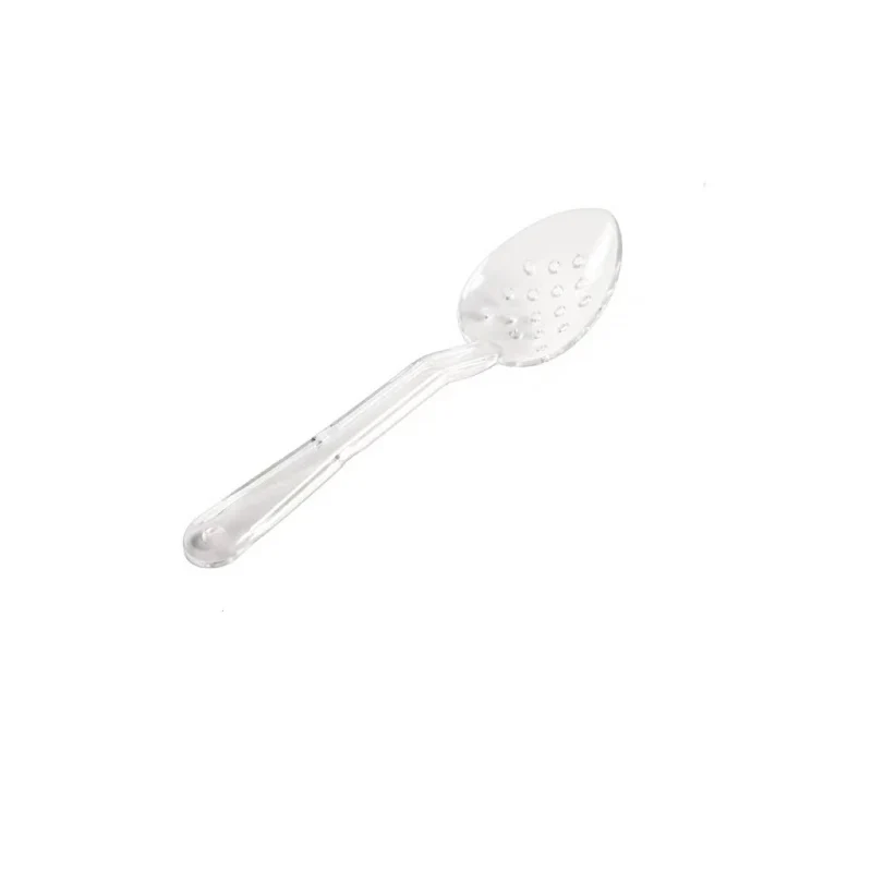 JIWINS,P-015-C,11" PC High Heat Perforated Deli Serving Spoon,Clear
