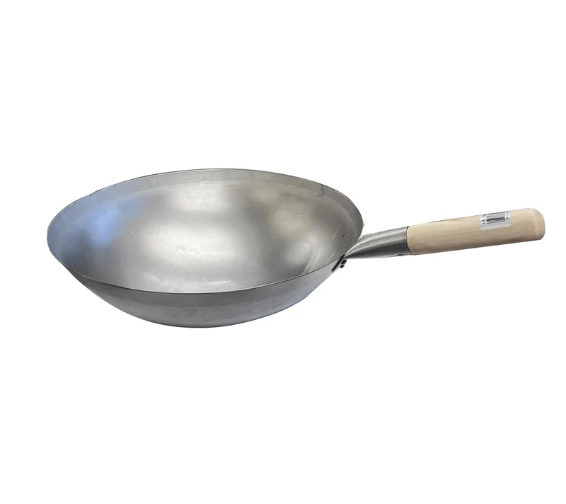 CHEFCO, 16161W,Deep Single Wooden Handle Wok, 16"