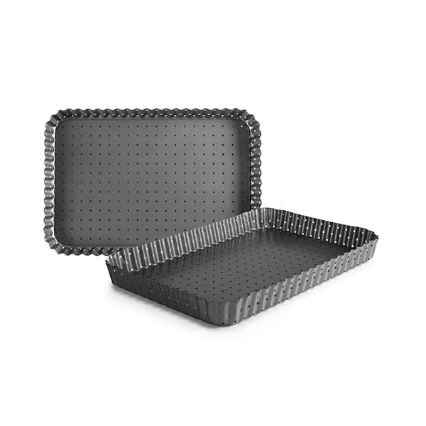 Moule rectangle perforé en acier 31 x 21 cm Ibili