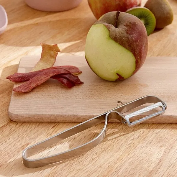 Eplucheur rasoir inox lame dentelée spécial peaux fines Mathon