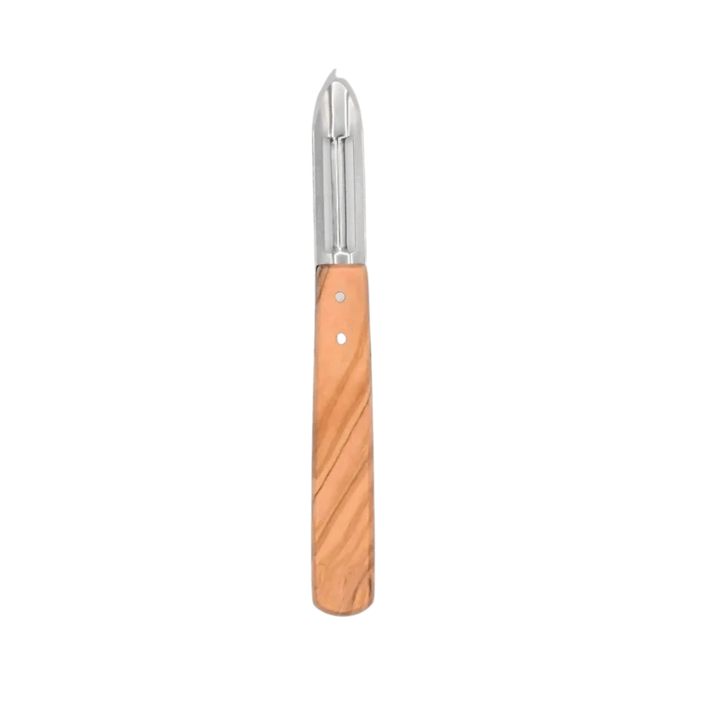 Econome / Epluche-légumes Manche en Bois d'Olivier - Au Sabot