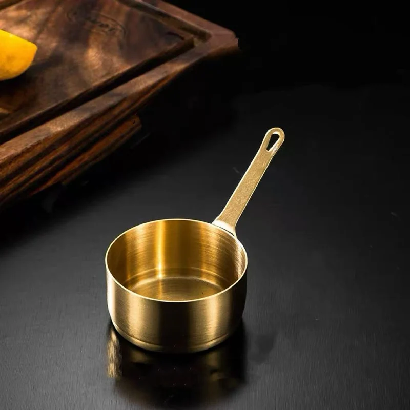 CHEFCO,MSP-250G,Golden Stainless Steel Mini Sauce Pan, (8cm/3.15"Dia, 5cm/2" High)250ML