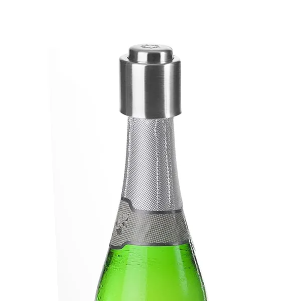 Bouchon champagne avec bouton poussoir Ibili