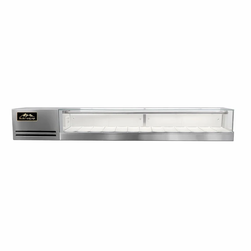 Sub-equip, SSC-182-L, Refrigerated Sushi Display Case, 72" - Left Side Compressor