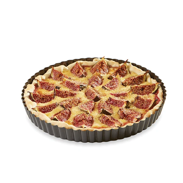 Moule à tarte acier revêtu antiadhérent bords cannelés 24,5 cm Mathon