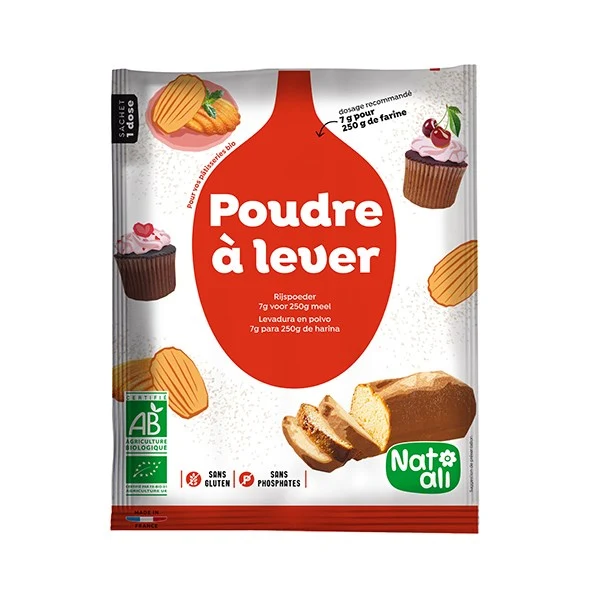 Poudre à lever bio 50 g Nat-ali