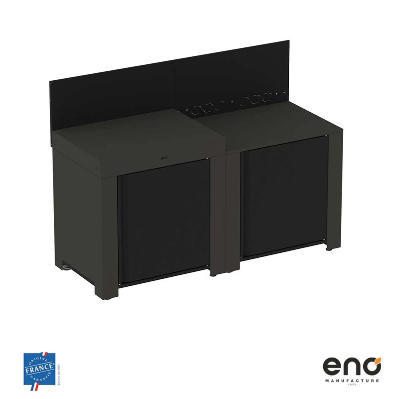 Cuisine Essential 2 Modules Gris Cargo - ENO
