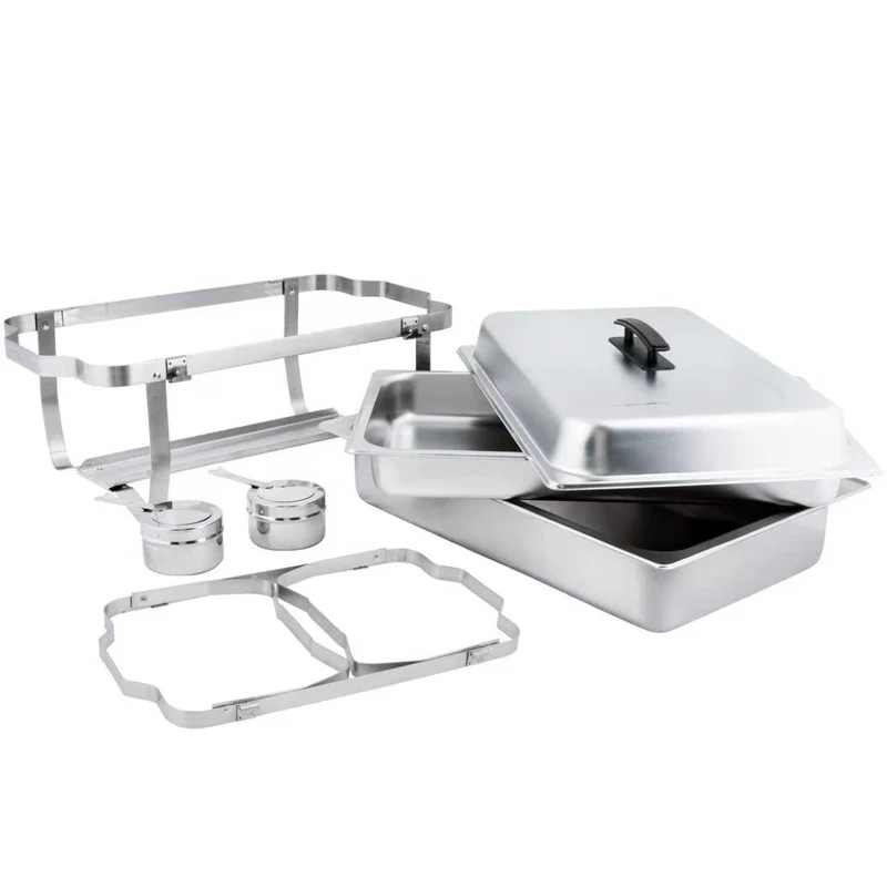 Sub-equip,SCD-9F,Stainless Steel Chafer with Folding Frame ,9 qt- full size