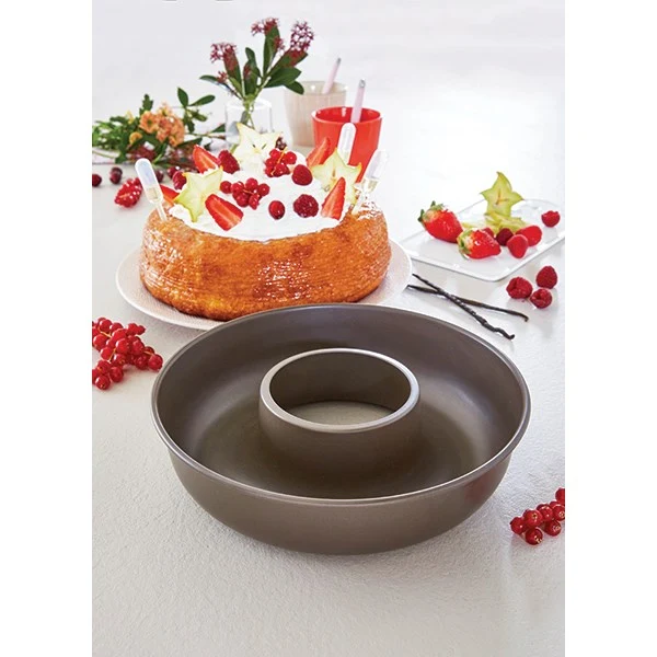 Moule à savarin ou couronne acier revêtu antiadhérent 24 cm Mathon