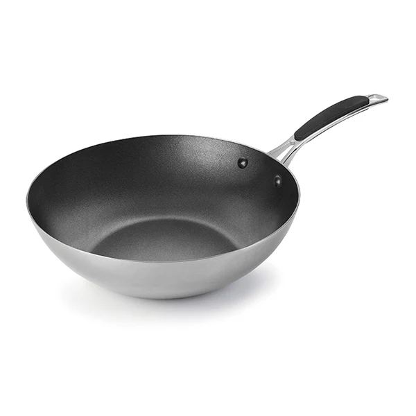 Wok inox anti adhérent Trimetal 28 cm Lacor