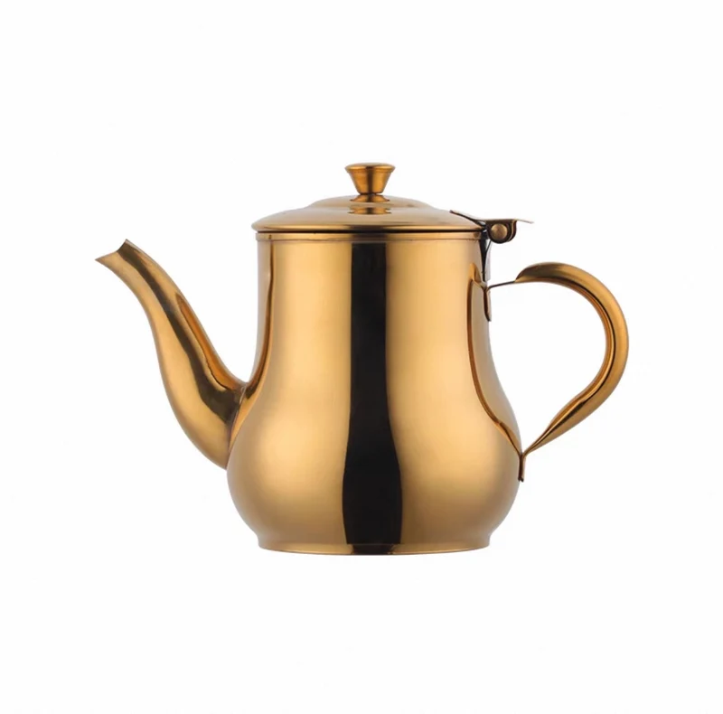 CHEFCO,SPOT-500G,Golden Stainless Steel Oil Dispenser, Gooseneck, 500ml