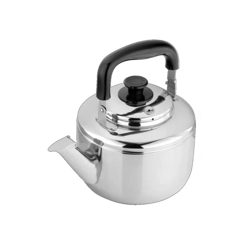 CHEFCO,LTS-05259,Stainless Steel Teapot with Black Handle, 7.5L