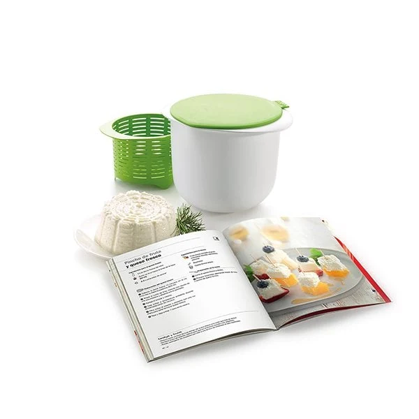 Kit fromage frais maison avec livre de recettes Cheese Maker Lékué