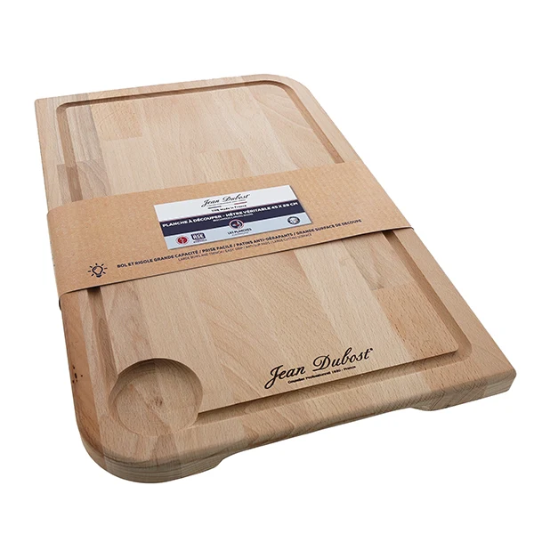 Planche à découper en bois de hêtre huilé 45 x 29 cm Jean Dubost