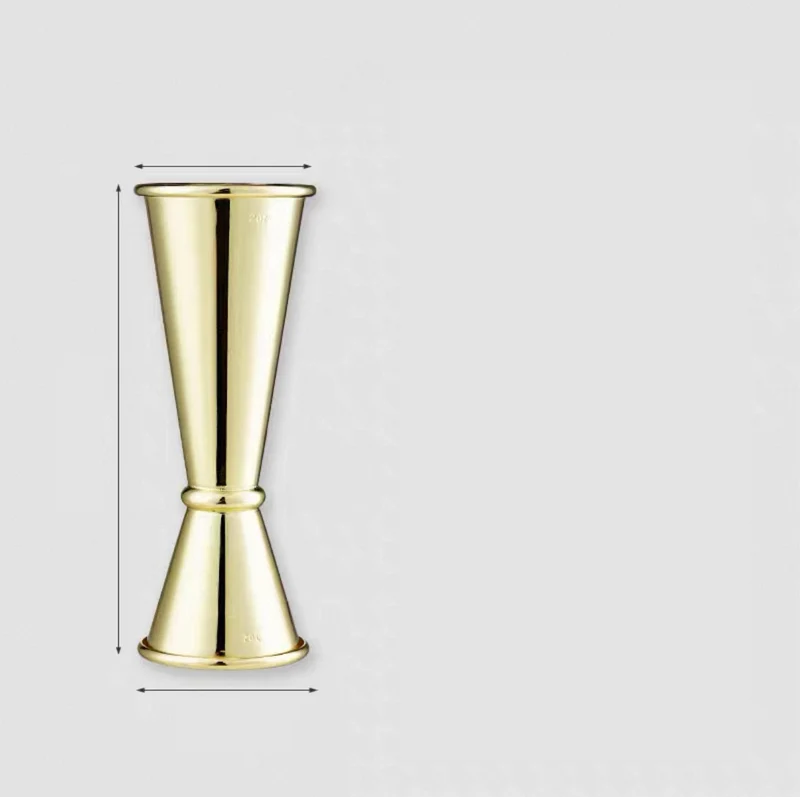CHEFCO,SJ-60G,Golden Stainless Steel Jigger, 30ml/60ml