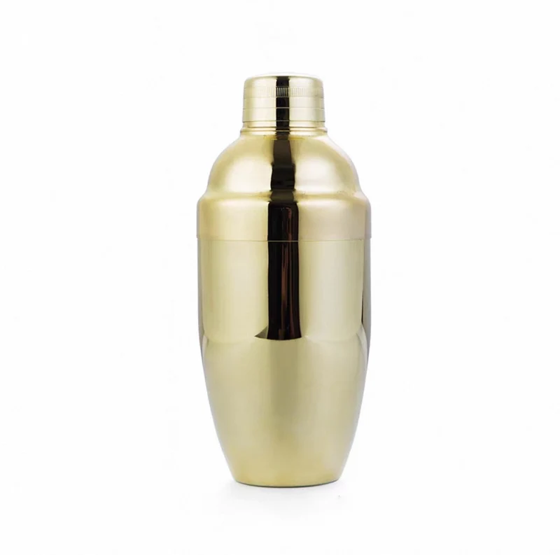 Golden Stainless Steel Bar Shaker, 750 ml (BS-750G)