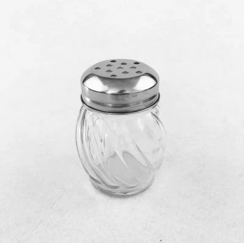 CHEFCO,GS-107,Glass Cheese Shaker w/ Perforated Top, 6oz
