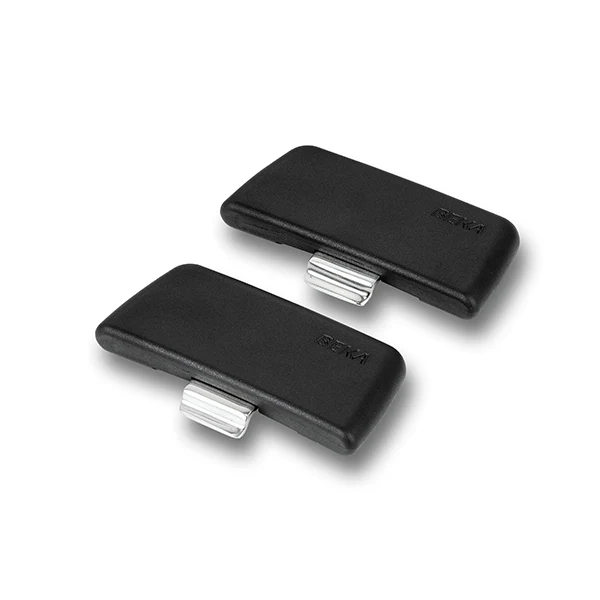 Set 2 anses amovibles en bakélite noires Soft touch Evolution Beka