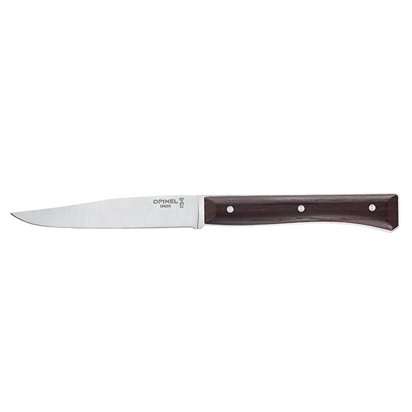 Coffret de 4 couteaux de table à lame lisse Facette frêne sombre Opinel
