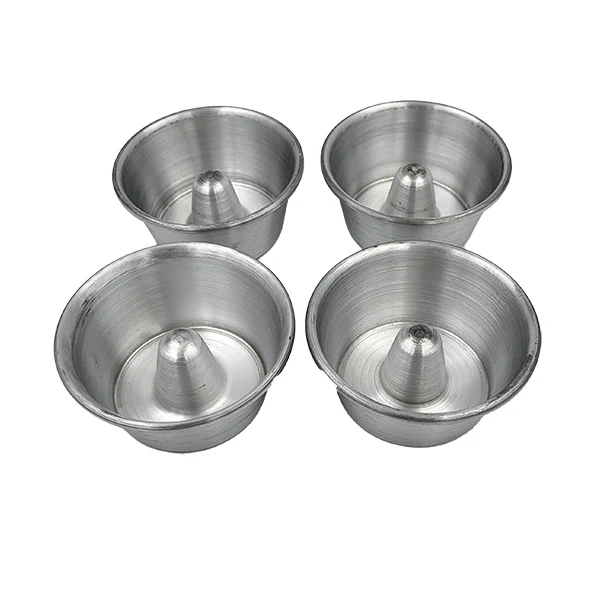 4 mini moules à savarin aluminium 8 cm