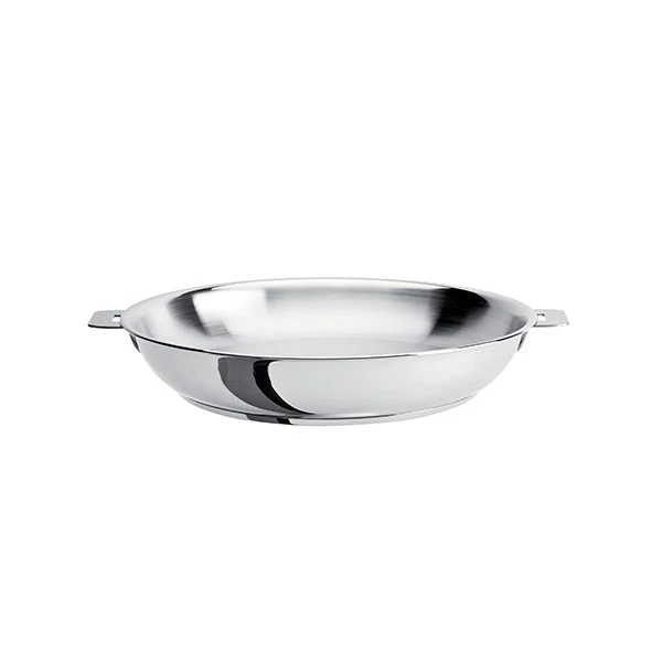Poêle haute tout inox Mutine sans manche 24 cm Cristel