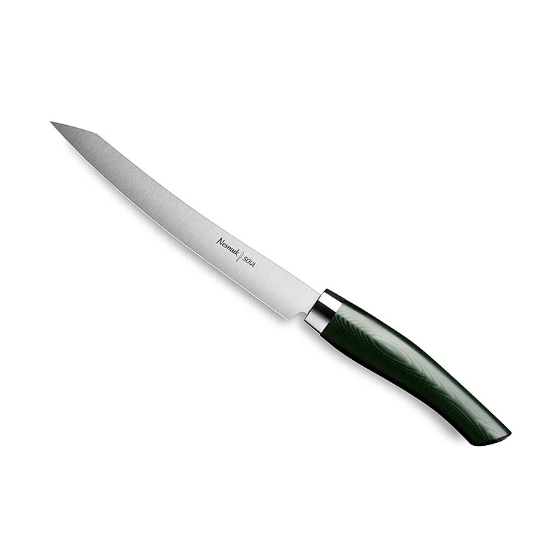 Nesmuk Soul 3.0 Slicer, 160mm, Edelstahlzwinge, Griff Micarta grün, 1 St