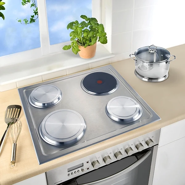 Set de 4 cache-plaques en inox Wenko by Maximex