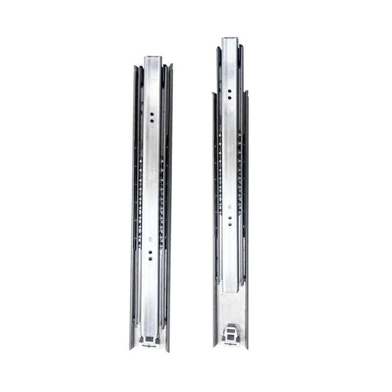 Heavy Duty, 1 Pair of Extra-Heavy Industrial Rails, 3 Times Full Extension Rails, Ball Bearing Slide Rails, Telescopic Rails, 2" Wide, Side Mounting, (Size : 50cm or 19-5/8"inch)