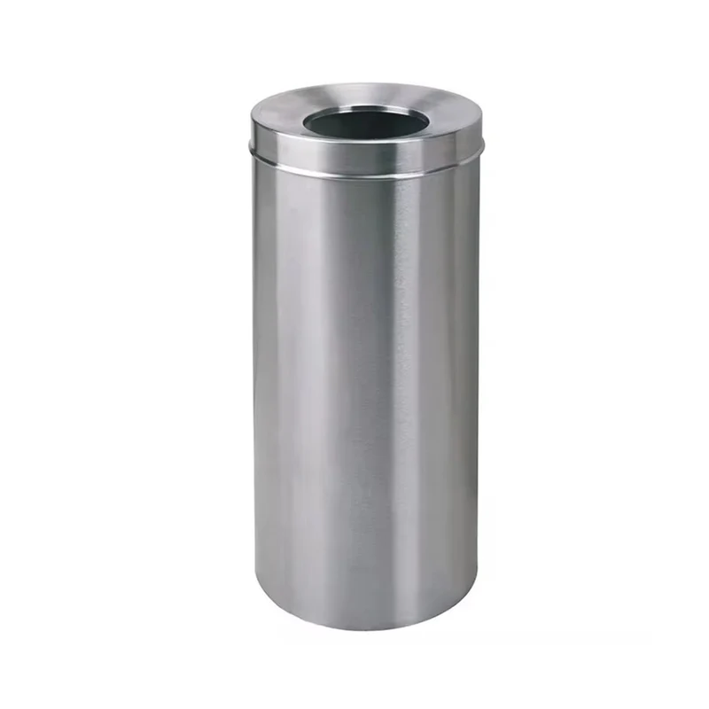 Chefco, 24"height Stainless Steel Round Trash Can (STC-180)