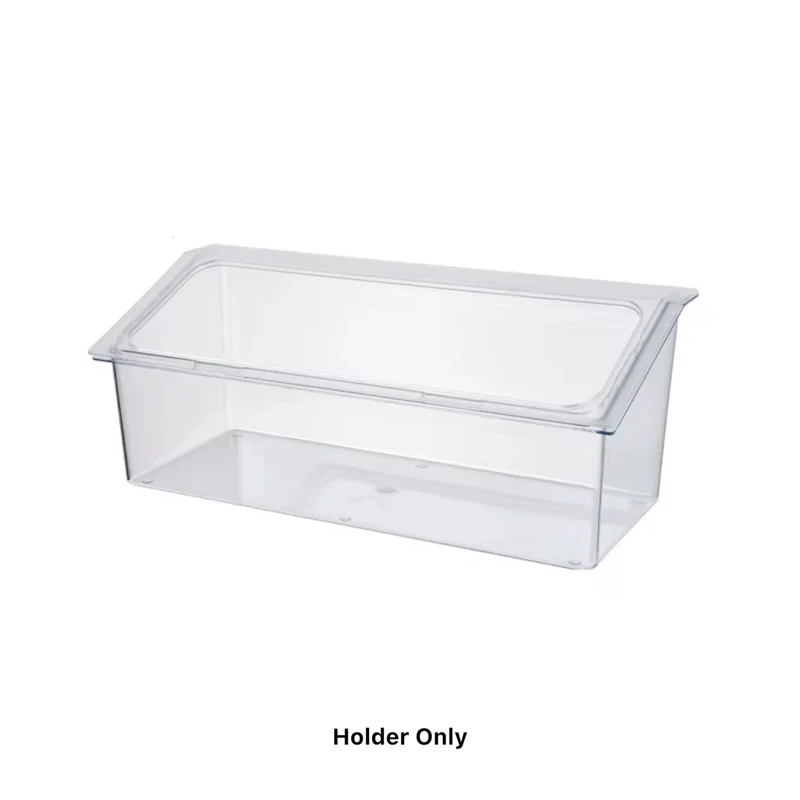 Chilled Condiment Server, rectangle steam pan holder, fit for 3 pcs 1/6 Size steam pans, Holder Only