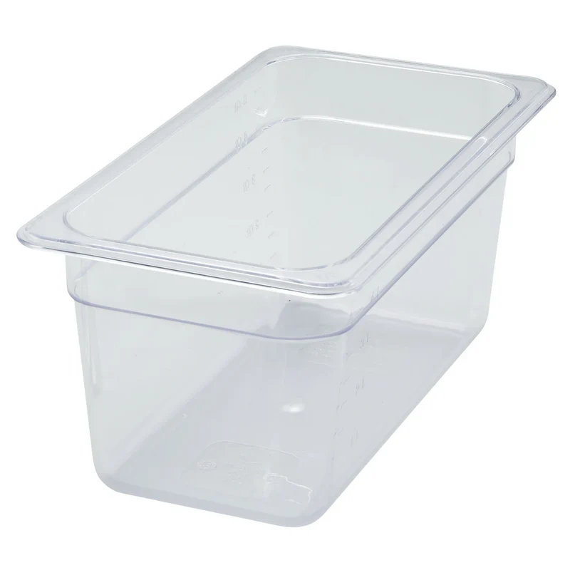 Food Pan, 1/3 size,5-1/2" Depth,PC,Clear,Sub-equip