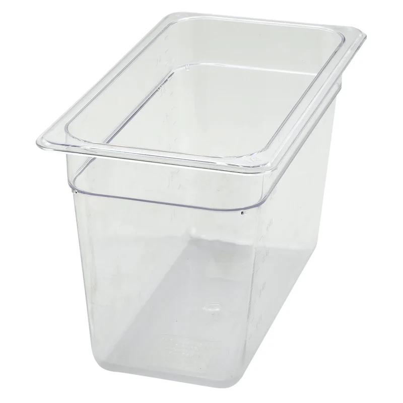 Food Pan, 1/3 size,7-1/2" Depth,PC,Clear,Sub-equip
