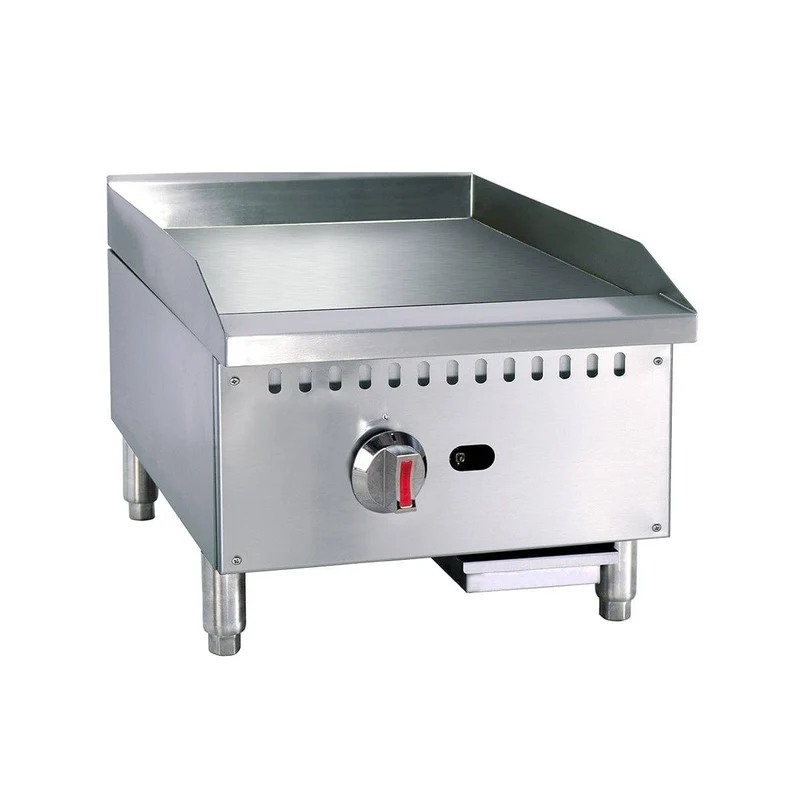 Turbo Range ,TR-G12LD-M, 12" Griddle Natural Gas Griddle With Manual Control, 30,000 BTU (12"x 26"x16")