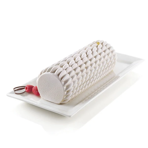 Moule à buche 3D quenelle en silicone Silikomart