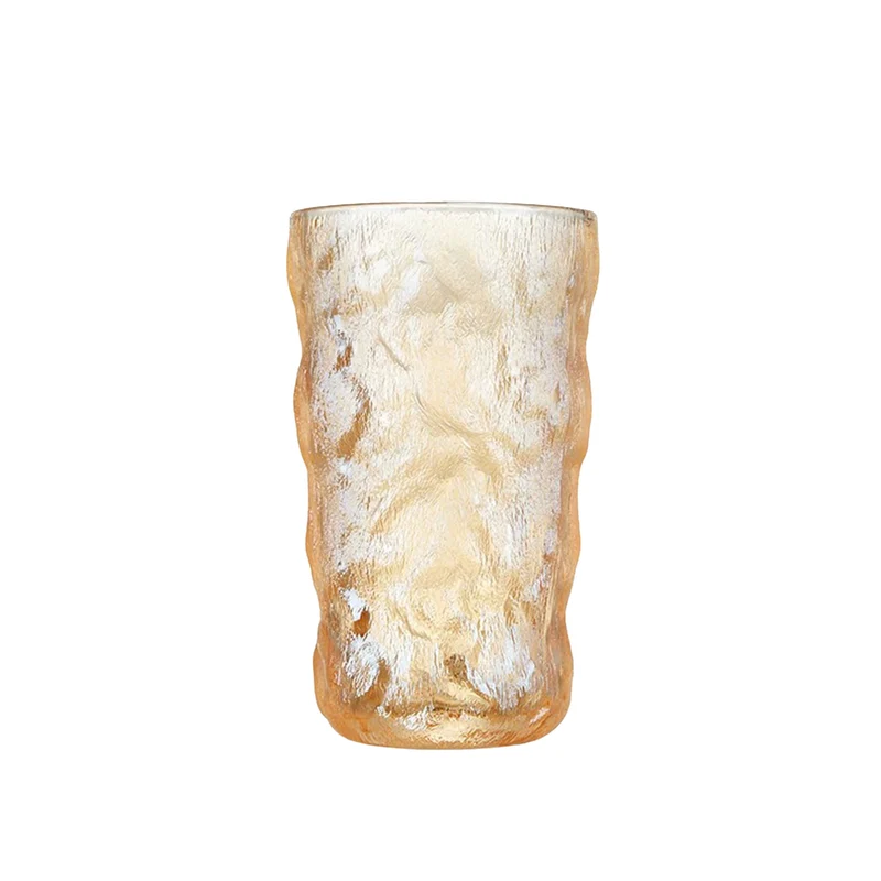 BlinkMax, KTY6232, Heavy Glacial Pattern Glass Cup, Decoration Drinking Glasses 355ml (12oz) x12pcs