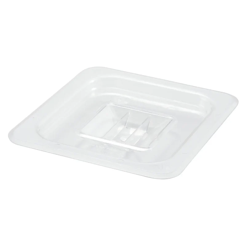 Sub-equip, Polycarbonate Food Pan Cover, Solid, Clear - 1/6 size
