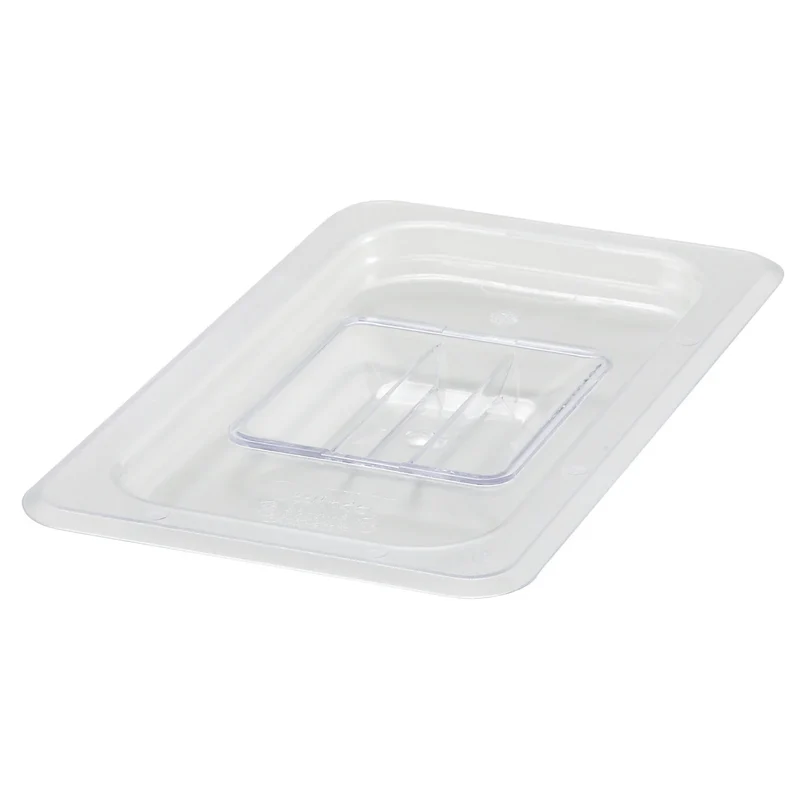 Sub-equip, Polycarbonate Food Pan Cover, Solid, Clear - 1/4 size