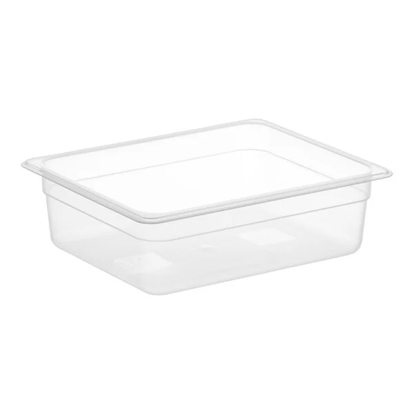 Food Pan, 1/2 size, 3-1/2" Depth,PC,Clear,Sub-equip