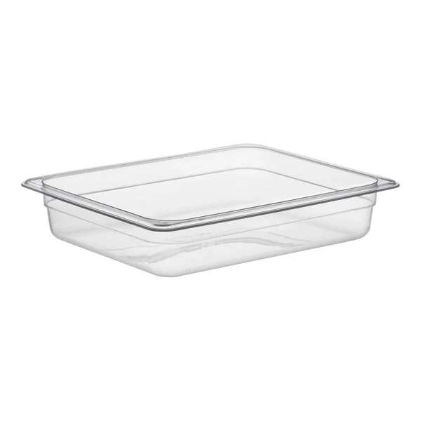 Food Pan, 1/2 size, 2-1/2" Depth,PC,Clear,Sub-equip